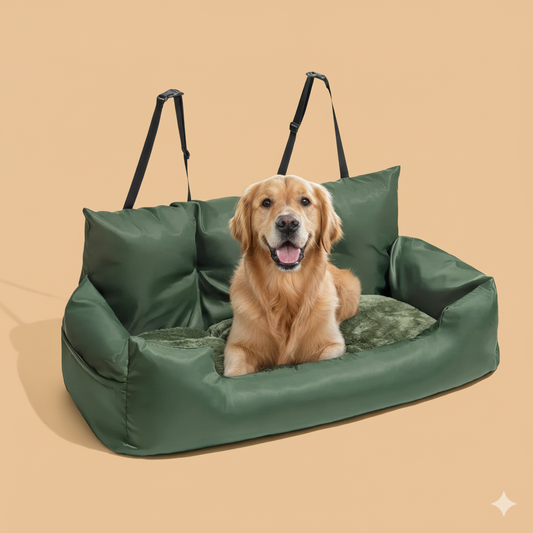 Travel Bolster Safety Large Dog Car Seat Bed