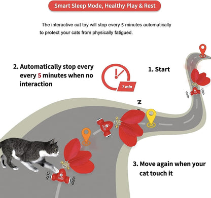 Kitifish Interactive Cat Toy, Automatic Fish Toy with Motion Activation, USB Rechargeable, Fun Exercise Toy for Indoor Cats and Kittens, Ideal Gift