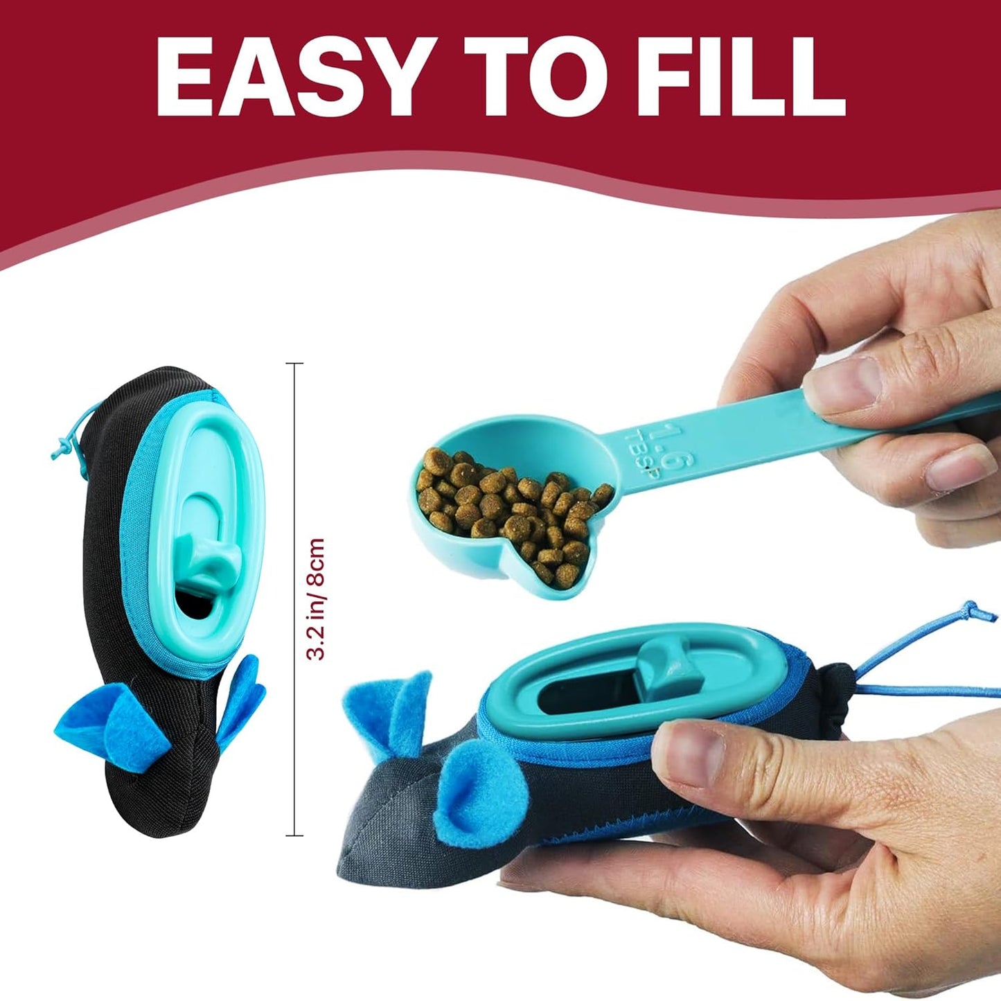 SPOT Doc and Phoebe'S Cat Hunting Feeder - Interactive Indoor Slow Feeder & Treat Dispenser Toy, Encourage Natural Instinct to Hunt, Solve Behavioral Problems & Obesity, Set Includes 3 Mice and Scoop