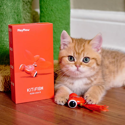 Kitifish Interactive Cat Toy, Automatic Fish Toy with Motion Activation, USB Rechargeable, Fun Exercise Toy for Indoor Cats and Kittens, Ideal Gift